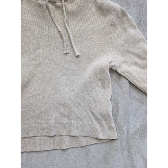 Lucky Brand Knitted Hoodie Womens Medium M Beige Cream - Picture 10 of 16